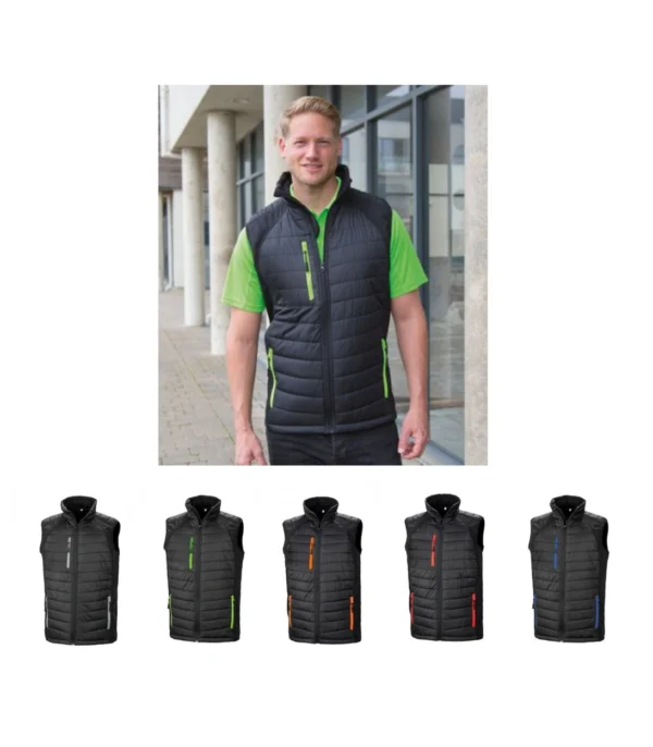 Result RS238 Black Compass Padded Gilet